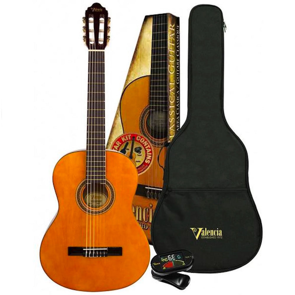 Valencia Short Scale Classical Guitar Package VC103K
