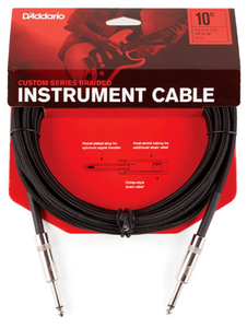 Cable para Instrumento de 10ft con Punta Recta D'Addario Custom Series Braided