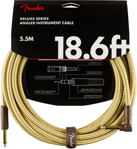 Fender Deluxe Series Angled Tip 18.6ft Instrument Cable