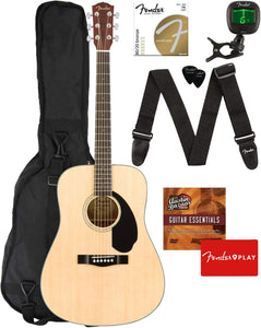 Fender CD-60S Acoustic Guitar Bundle Pack V2