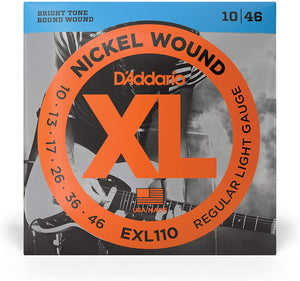 Cuerdas de Guitarra Eléctrica D'Addario XL EXL110 Nickel Wound 10-46