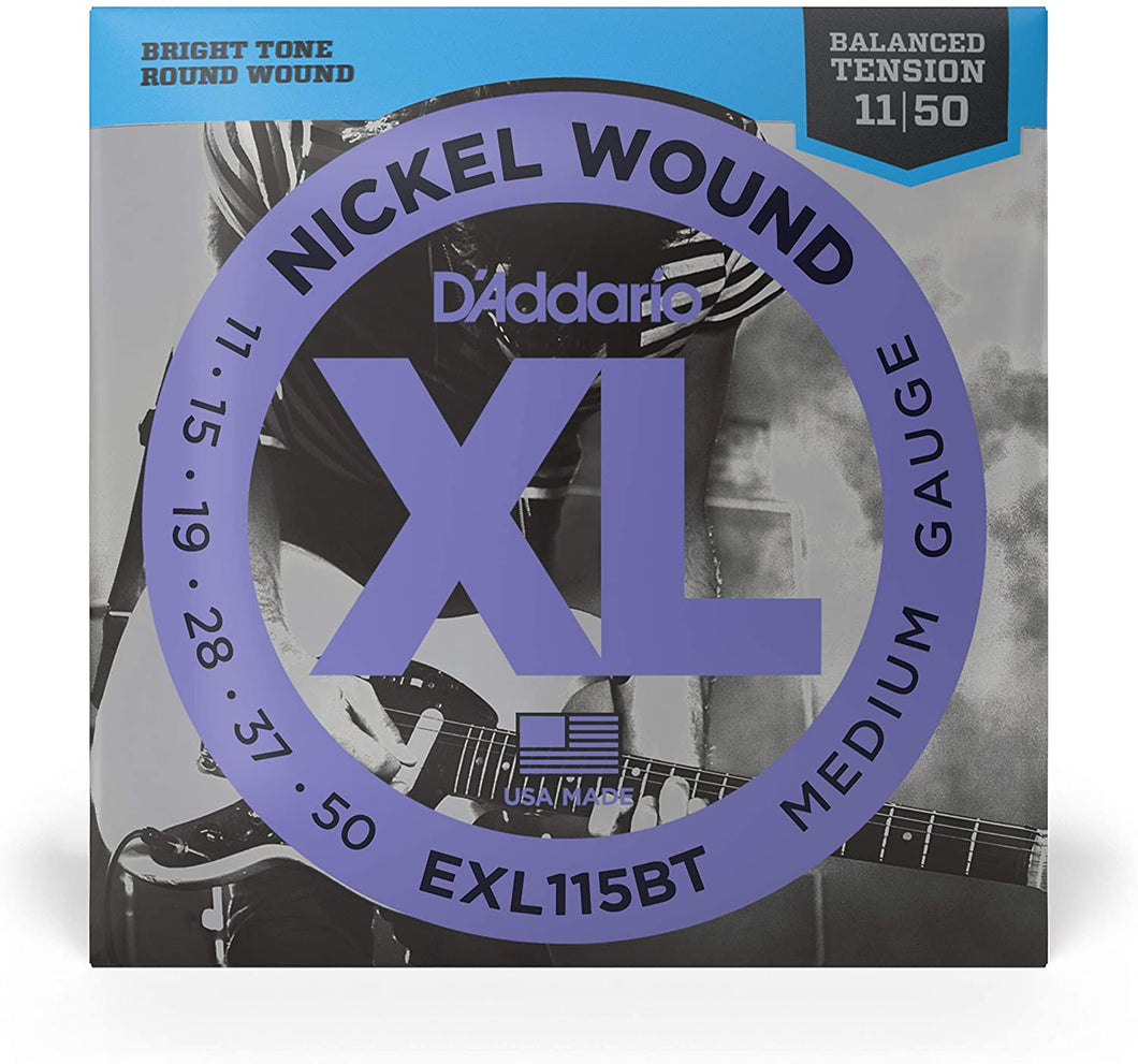 D'Addario XL EXL115BT Nickel Wound 11-50 Electric Guitar Strings