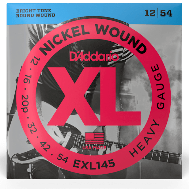 Cuerdas de Guitarra Eléctrica D'Addario XL EXL145 Nickel Wound 12-54