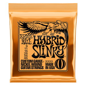 Ernie Ball Hybrid Slinky Nickel Wound Electric Guitar Strings 9-46