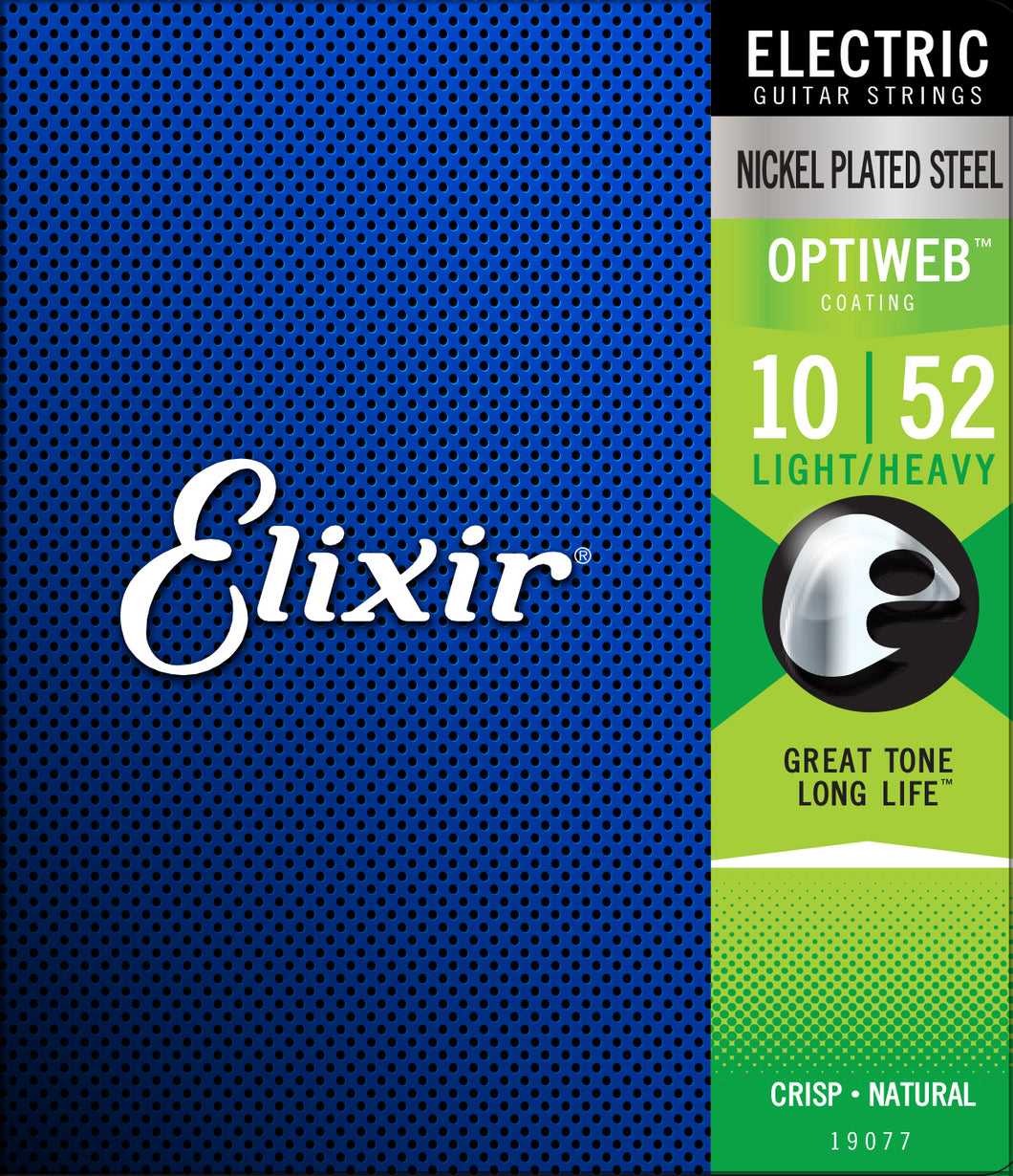 Elixir Optiweb Nickel Plated Steel 10-52 Electric Guitar Strings