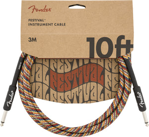 Cable para Instrumentos de 10ft con Punta Recta Fender Festival Series