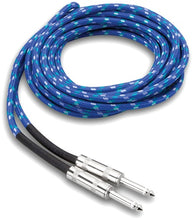 Load image into Gallery viewer, 18ft Instrument Cable with Straight Tip Hosa Cloth Cable
