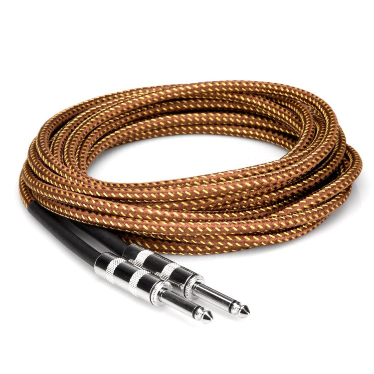 18ft Hosa Tweed Straight Tip Instrument Cable