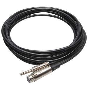 10ft XLR3F to 1/4" TS Hosa MCH Microphone Cable