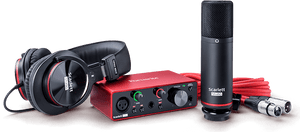 Focusrite Scarlett Solo Studio Recording Package with Interface, Microphone and Headphones