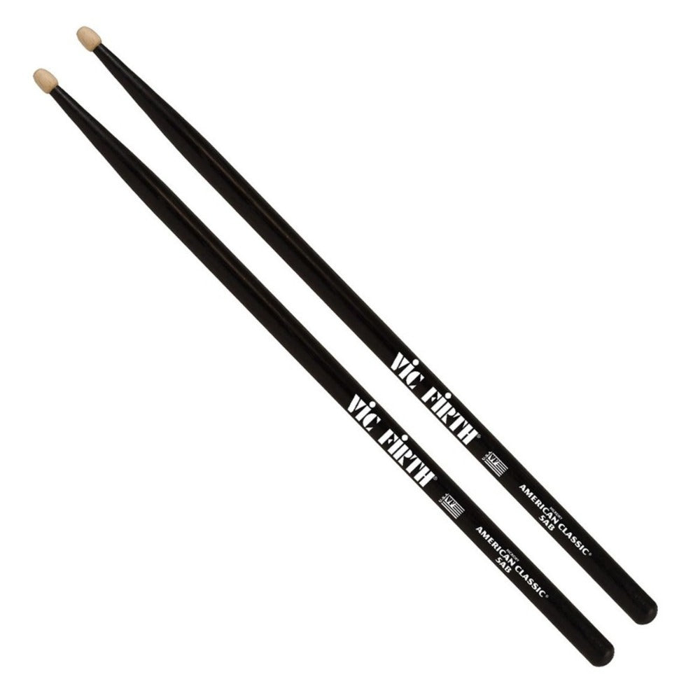 Vic Firth American Classic 5A Black Wooden Drumsticks